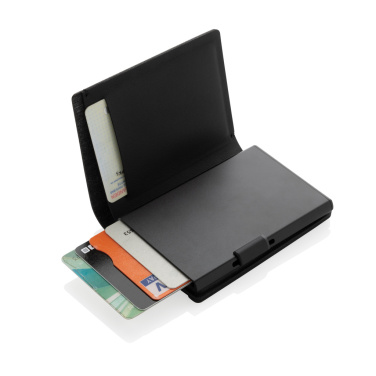 Logo trade corporate gifts image of: Seekcard RCS rpolyester card wallet with worldwide locating
